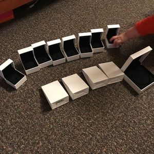 8 Pandora charm boxes 1 bracelet box 4 paper boxes